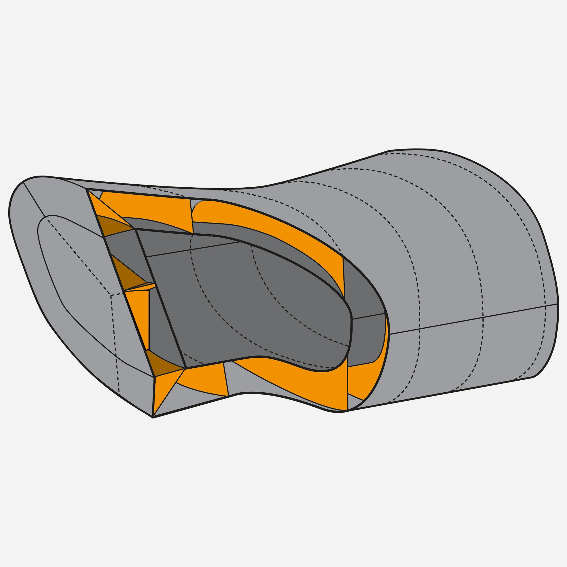 detail::A six-baffle foot piece, our most advanced design, and featuring both our Bulls Eye Technology and offset Sharks Toe foot constructions. Its highly sophisticated baffle system maximises thermal efficiency for the coldest and most demanding environments, ensuring warm feet night after night